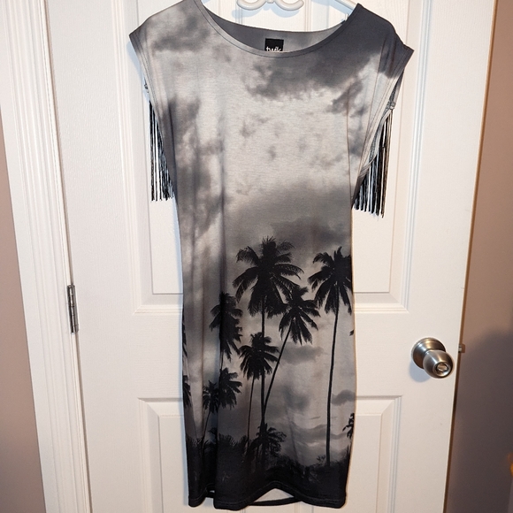 Black & Gray Simon Dress Size M - Picture 3 of 4